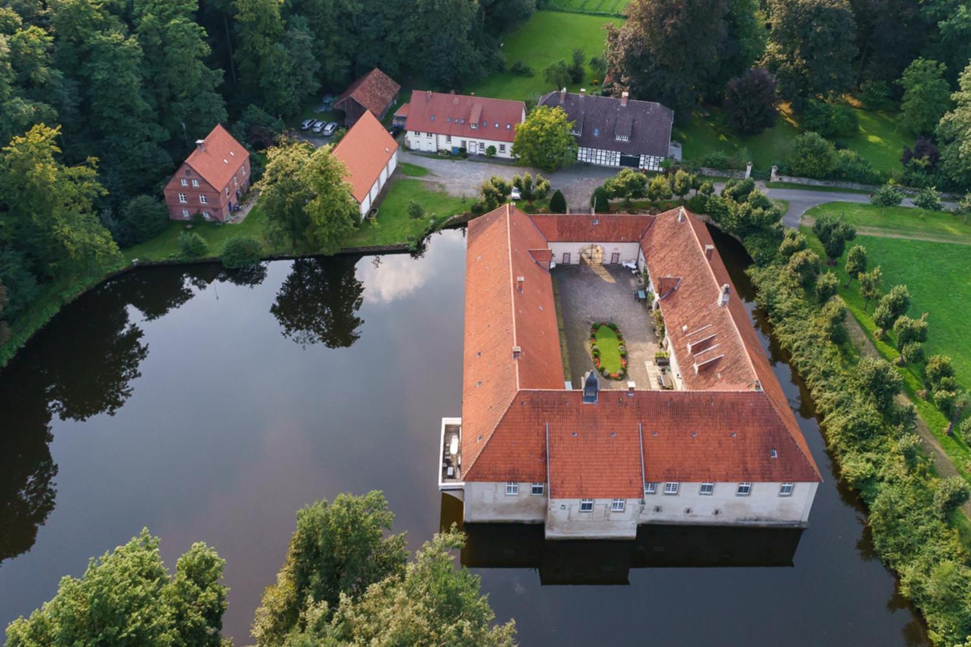 Ferienhaus am Wasserschloss Haus Marck Tecklenburg Exterior foto